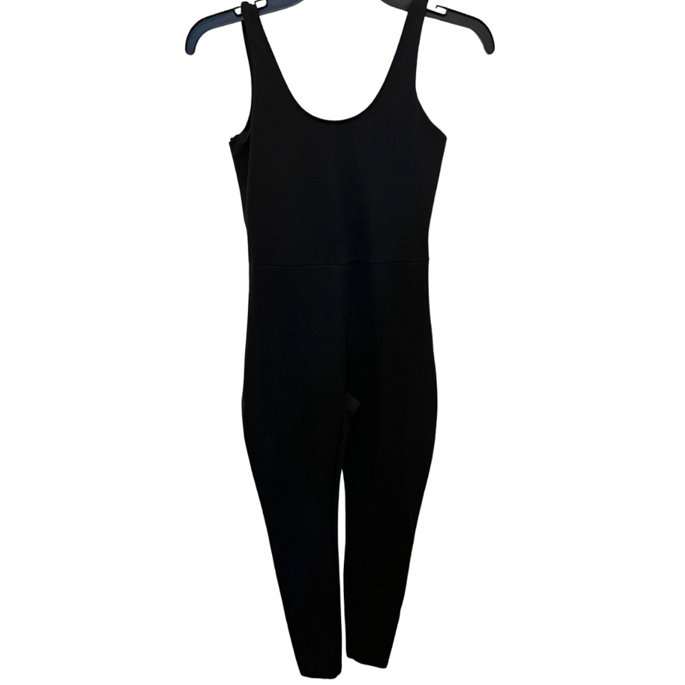 Smash + Tess Black Jumpsuit Romper Size XL stretchy fitted fall cozy soft